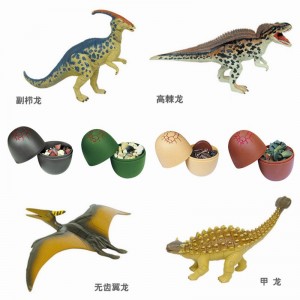 Assembled Egg Dinosaur Animal Model Assembling Toy Capsule Dinosaur Egg 3D Puzzle Dinosaur Eggs 20PCS a Set Creative Animal Mode