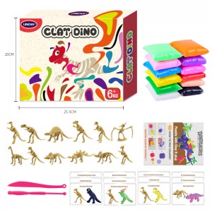 creative super light clay puzzle colored clay model children DIY handmade toy clay dinosaur