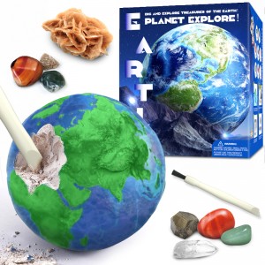Dukoo Planet dig toy gemstone excavation kit for kid’s education