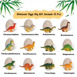 Dinosaur Egg Excavation Dig It Out Dinosaur Fossil Toys 12 Dino Eggs Dig Set Science Educational Kits STEM Toys For Kids