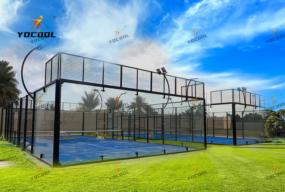 YOCOOL 2024 Padel Tennis Court 10m*20m Manufacturing Outdoor Paddle Tennis Court Factory