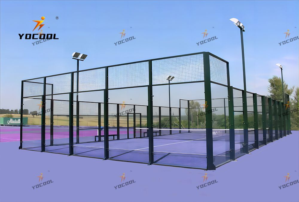 2024 Professional High Quality Custom Color Paddle durable Outdoor Indoor Panoramic Padel Tennis Court