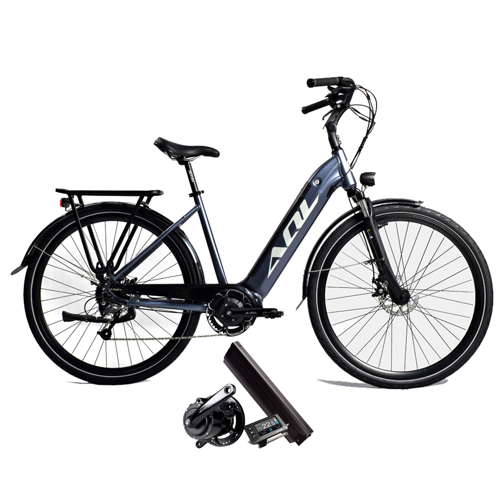 Electric Bike Step-Through Bike Mid Drive Motor or Hub Motor E-Bike 36V/48V 350W 500W 750W Hidden Battery for Adults