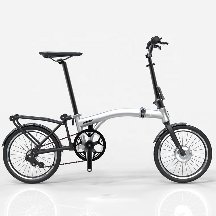 Wholesale 16" Foldable Bicycle 350W Electric Bike 3,5,7,8 Speed With Removable Powerful Battery 6.8Ah