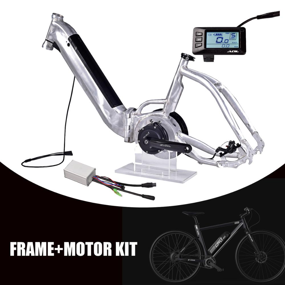 AQL Mid Motor 48V 350W Ebike Conversion Kit Electric Bicycle Motor With Hidden Battery