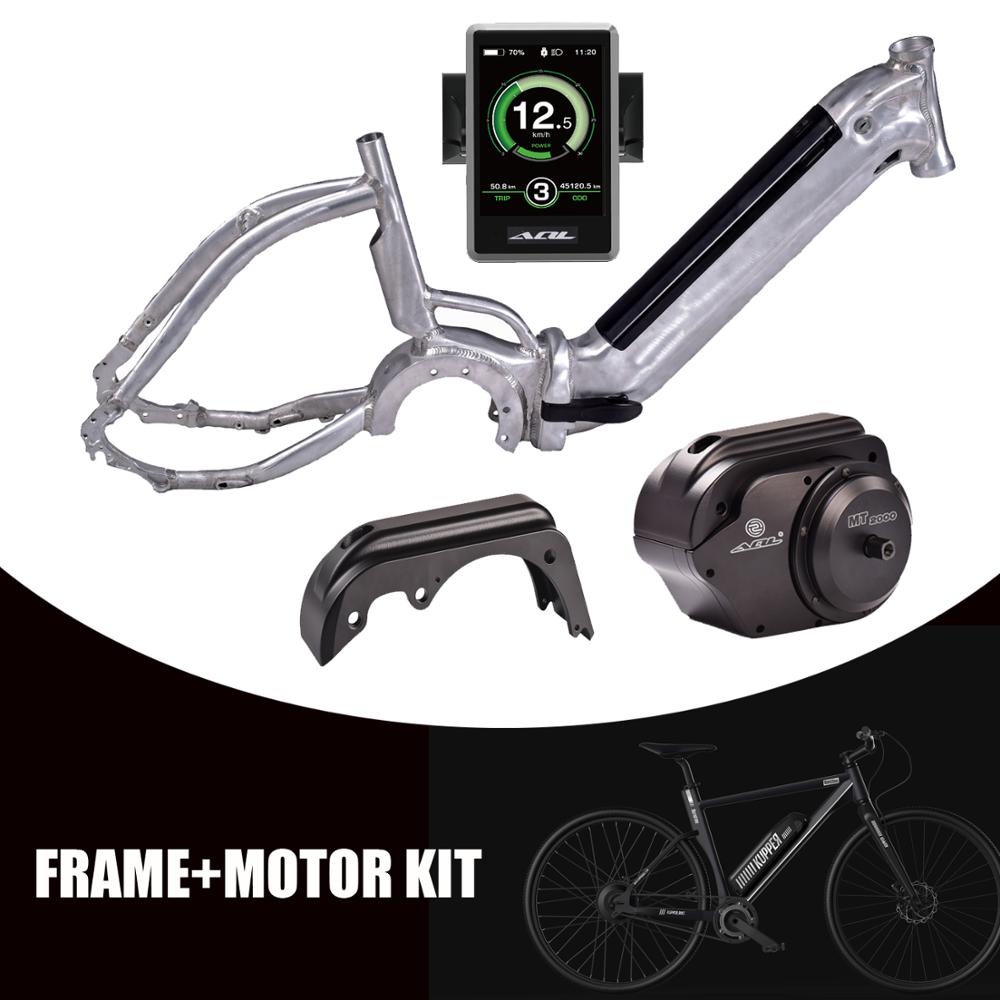 bicicleta electrica bafang mid motor 250w fat tire electric bike high speed hunting electric bike conversion kit with cargo bag Featured Image