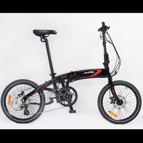 20 inch foldable electric bicycle with powerful 250w mid drive motor powered by hidden lithium battery