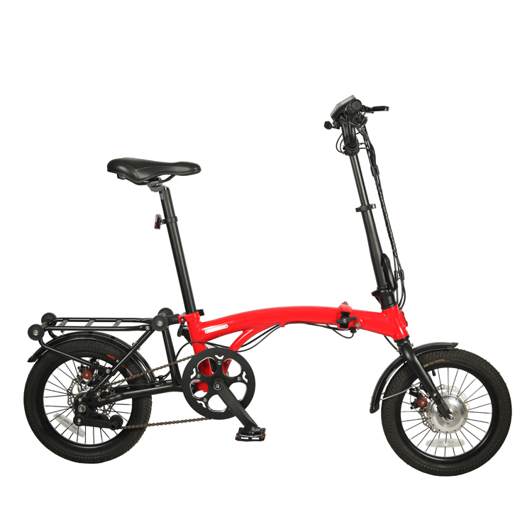 Pedals assistant power hidden design Ig battery 6.8ah 36V 250W 16 inch mini folding electric bike