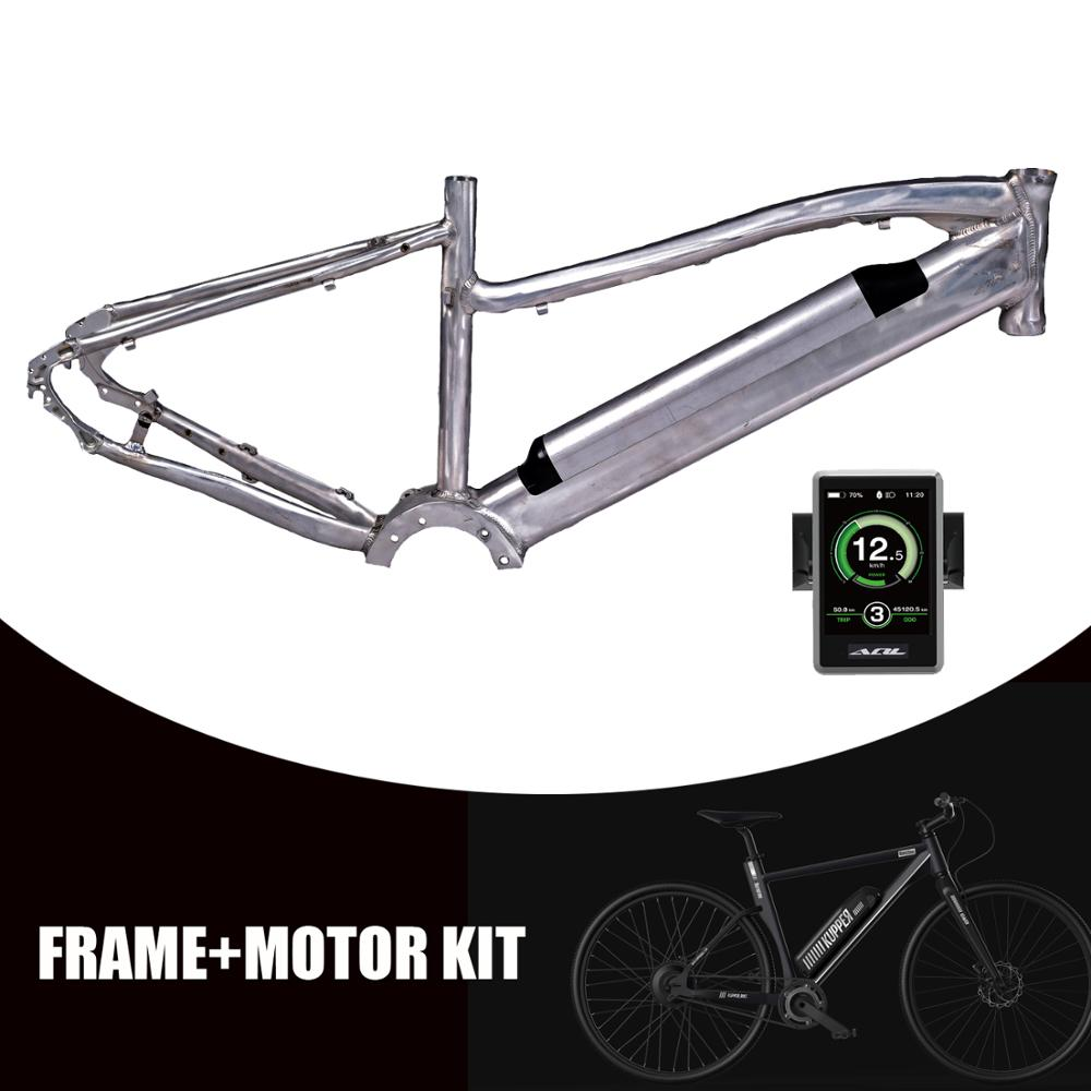 High Quality Electric Bicycle Parts Customized Aluminium Bike Frame+ Mid Drive Motor Conversion Kits