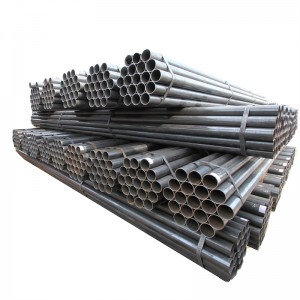Factory price ASTM A53 A36 hot rolled steel products carbon steel erw pipe for building material prices china