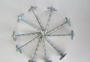 Factory price zinc plating roof nails making machine roofing nails Galvanized umbrella head , twisted corrugated roofing nails