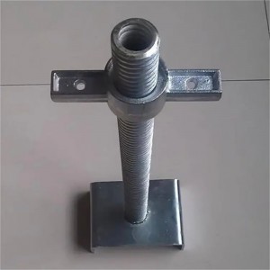 Galvanized adjustable hollow screw jack base