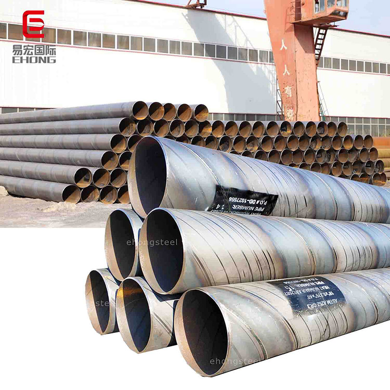 Tianjin Ehong high quality Oil and Gas Api 5L Carbon Spiral Welded large diameter ssaw steel pipe price
