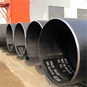 Api 5l x60 pipe lsaw black carbon steel pipe longitudinal submerged arc welded pipe