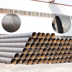 Large diameter spiral steel pipe ssaw steel pipe for penstock pipeline and piling steel pipe