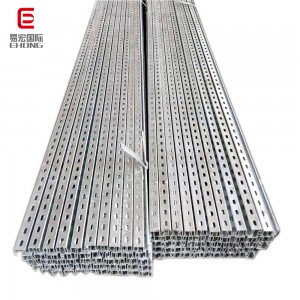 41×21 steel strut channel hot dip galvanized steel slotted c section steel channel unistrut c z u purlin