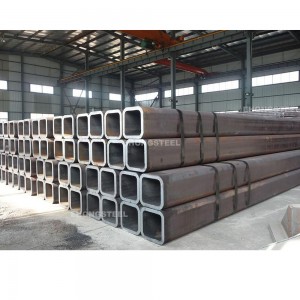 Custom Manufacturer Ms Steel carbon steel 25×25 inch rectangular pipe black iron square steel tube Price