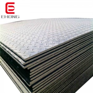 Q235 thick 3 mm hot rolled checkered steel plate chequered steel sheet