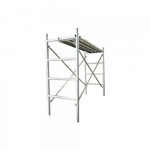 Light duty 1700x1219mm Q235 steel scaffolding ladder step frame