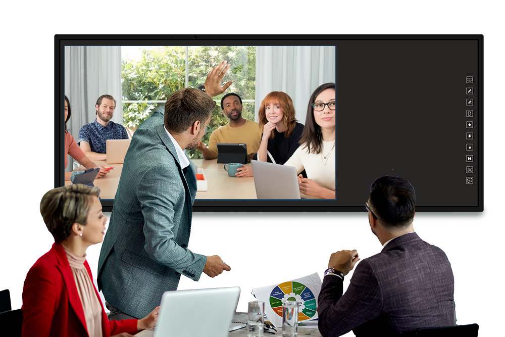 How does the Conference Room Touch Screen become an intelligent solution?