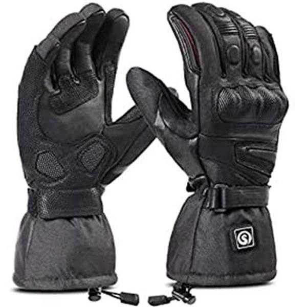 Savior Wholesale Racing Gloves 7.4v 12V Motorcycle Heating Gloves Battery Powered Heated Gloves