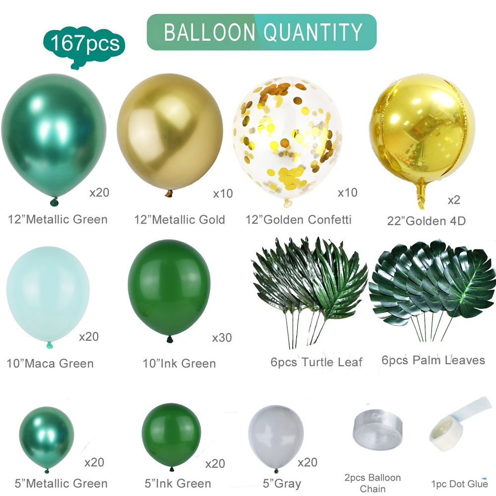 Jungle Themed Party Decoration Balloon Chain Set for wholesale sourcing.-02