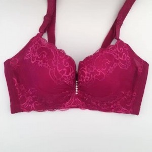 Lace Sexy Underwire Push Up Adjustable Thin Ladies Bra for wholesale sourcing.