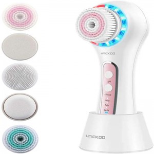 Silicone blackhead cleaning vibration massage iontophoresis electric facial cleanser for wholesale sourcing.