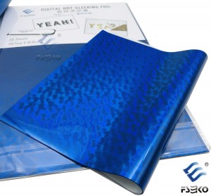 Toner digitale a caldo Sleeking Foil-Blue Sea Wave