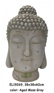 Patung Kepala Buddha MGO Tanah Liat Serat Patung Patung