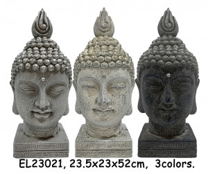 Patung Kepala Buddha MGO Tanah Liat Serat Patung Patung