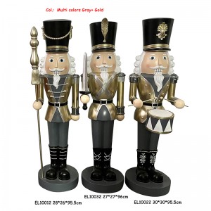 Resin Handmade Crafts Classic Nutcrackers Figurines Soldiers Decorations Tabletop Ornaments