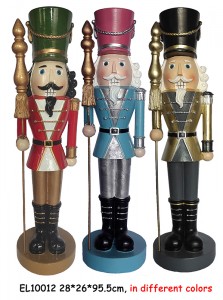 Harpiks Håndlaget Håndverk Klassiske Nøtteknekkere Figurer Soldater Dekorasjoner Bord Ornamenter