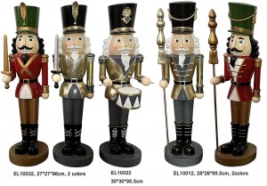 Resin Handmade Karajinan Klasik Nutcrackers Figurines Prajurit Hiasan Tabletop Ornamén