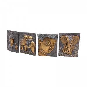 Resin art & crafts Classic Buddha Wall Hanging Panels lebota plaque arts