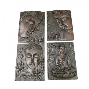 Harpiks kunst og håndverk Klassiske Buddha vegghengende paneler veggplakett kunst