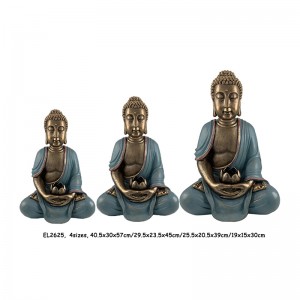 Resin Arts & Crafts Classic Buddha Ukuhlala Ukuzindla Figurines