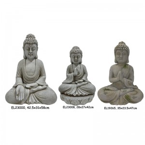 Легкі фігурки сидячих статуй Будди з волокнистої глини MGO