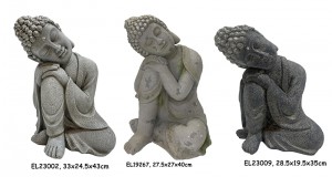 Fiber Clay Light Weight MGO Naglingkod nga Buddha Statues Figurines