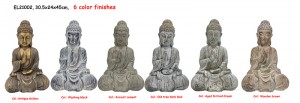 Fiber gline lagane MGO figurice sjedećih statua Bude