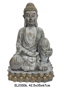 Fiber Clay Light Weight MGO Sitting Buddha Statues Figurini