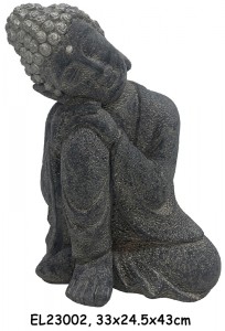 Fiber Clay Lettvekt MGO Sittende Buddha statuer figurer