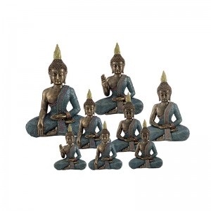 Resin arts & crafts Thai Buddha Meditation Figurines