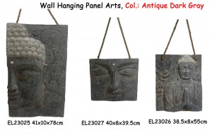 Fiber Clay Light Weight Buddha Panels Hanging on Wall Crafts