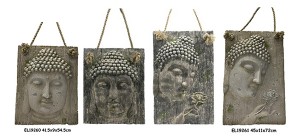 Fiber Clay Light Weight Buddha Panels Hanging on Wall Crafts