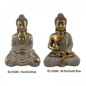 Resina Arts & Crafts Figuras de Buda de ensinanza clásica