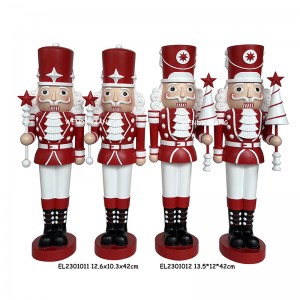 Resin Handmade Crafts Sweet Nutcrackers 2 Assorted Figurines Tabletop Decorations