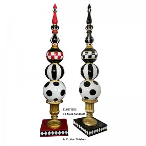 Resin Handmade Art & Crafts 71.6inch high Finials Trophy Figurines Christmas Decoration