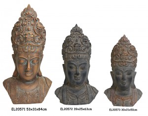 Fiber Clay MGO Kwan Yin Statues Figurines
