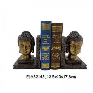 Resinae Arts & Artium Classic Buddha Statuae Bookends